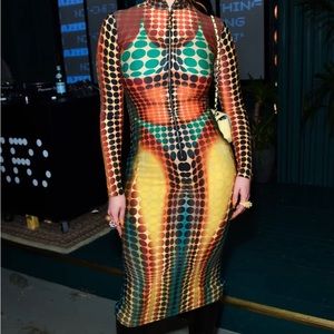 Jean Paul Gaultier Brown Dots dress